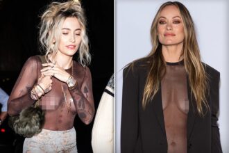 paris jackson olivia wilde expose their chests under barely there mesh tops 68c5c1476bf00
