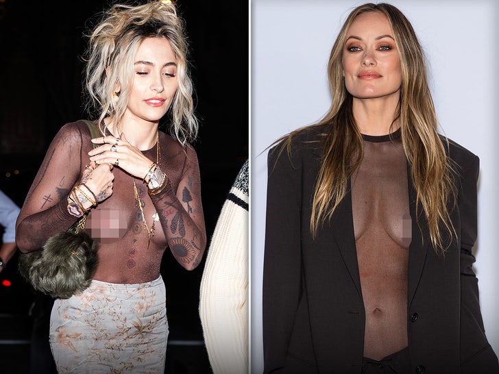 paris jackson olivia wilde expose their chests under barely there mesh tops 68c5c1476bf00