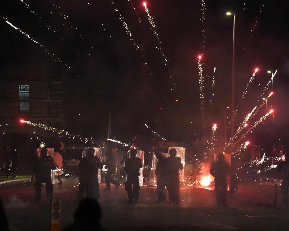 stones and fireworks again thrown at dublin police as protests enter third night 68f9524876d1d